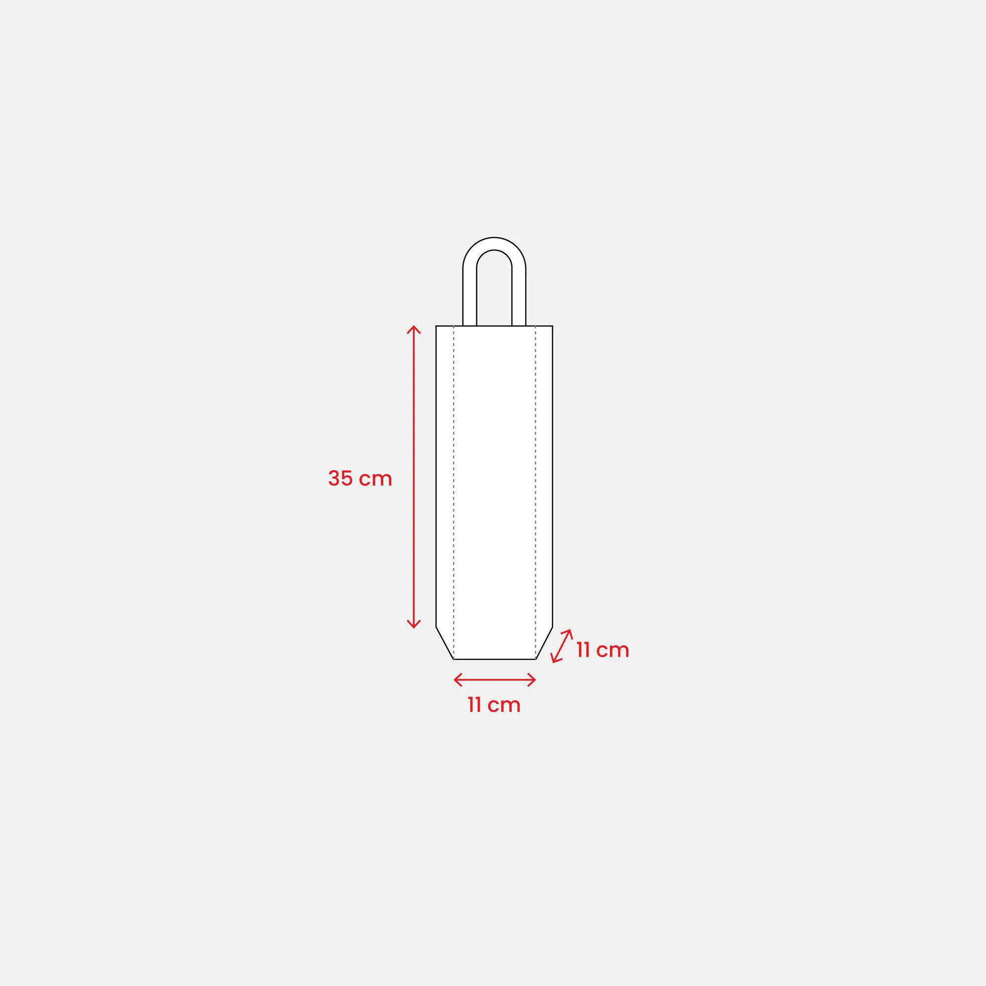 Borsa porta bottiglie Franciacorta in cotone riciclato