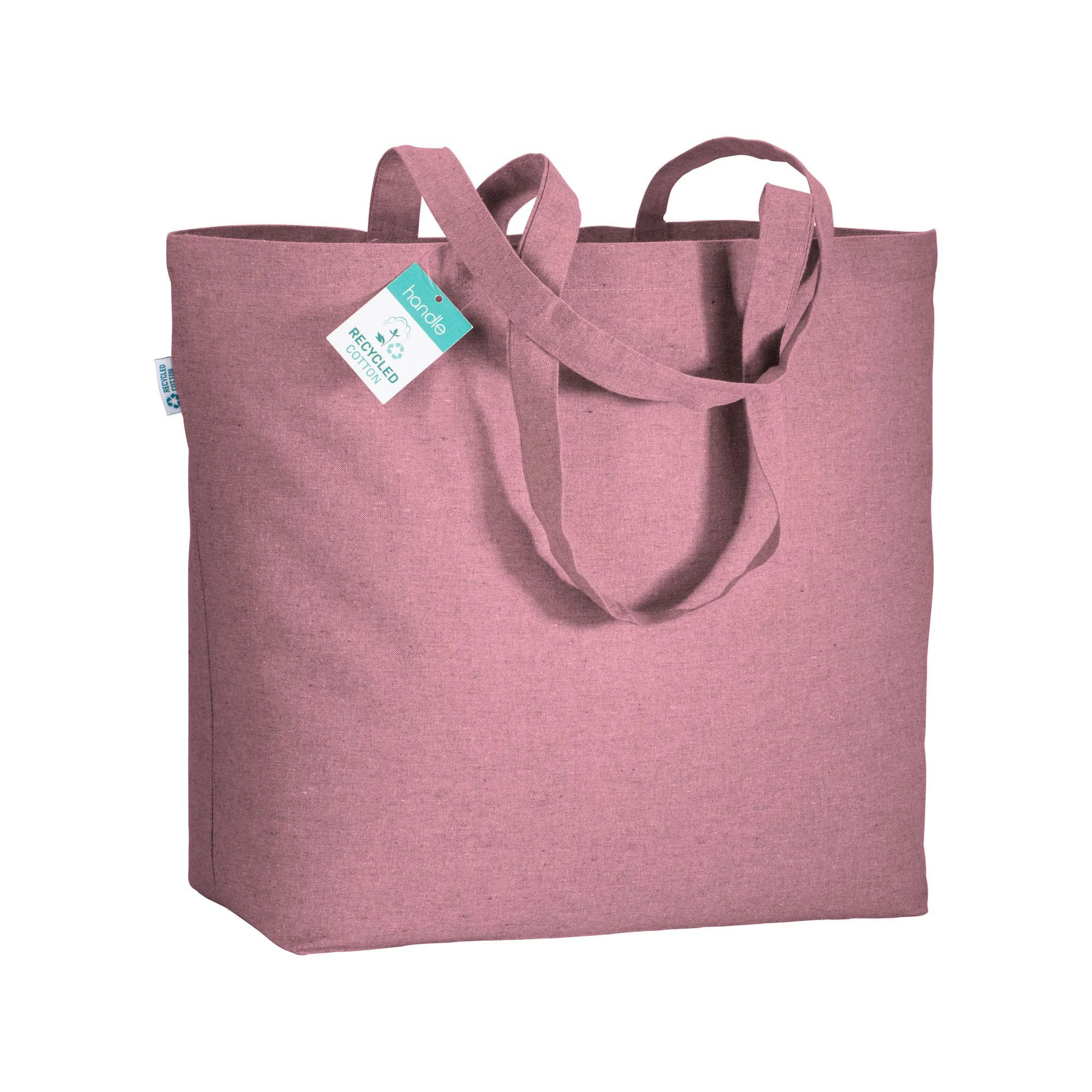 Borsa shopper portofino in cotone riciclato colore rosa