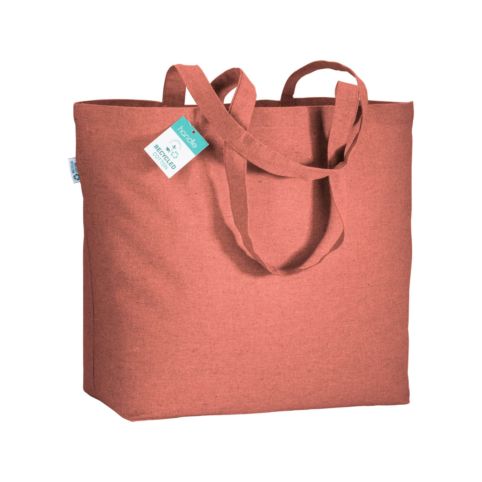 Borsa shopper portofino in cotone riciclato colore rosso