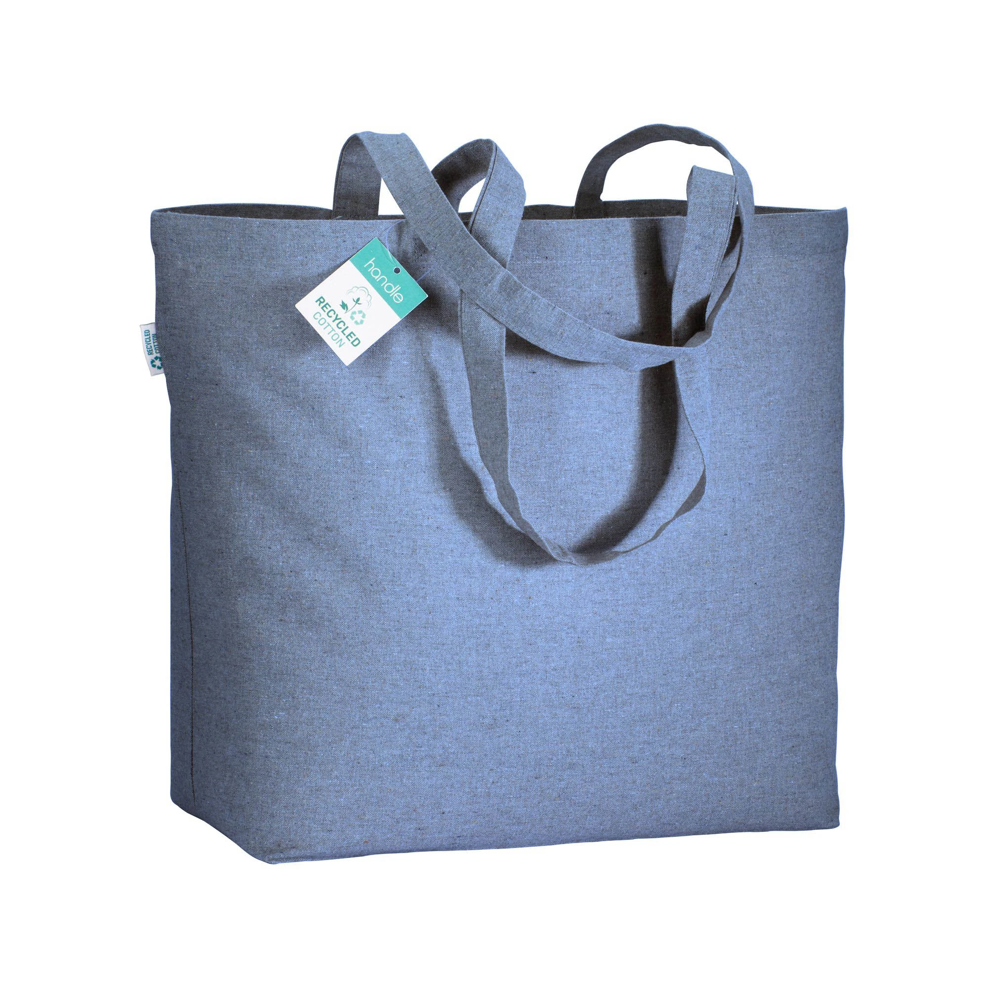 Borsa shopper portofino in cotone riciclato colore royal