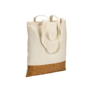 Borsa shopper Lampedusa in cotone 135 g/m² con base in sughero e manici lunghi