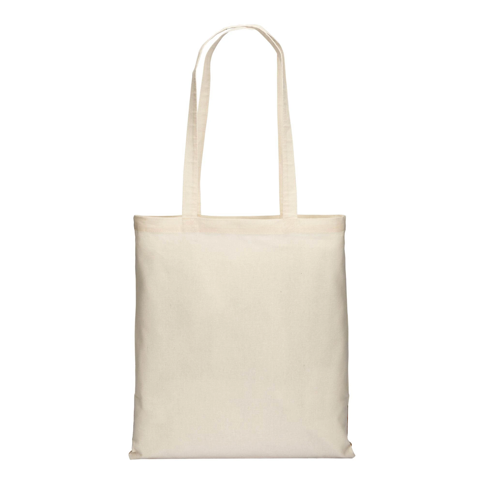 Borsa shopper Lampedusa in cotone 135 g/m² con base in sughero e manici lunghi nature