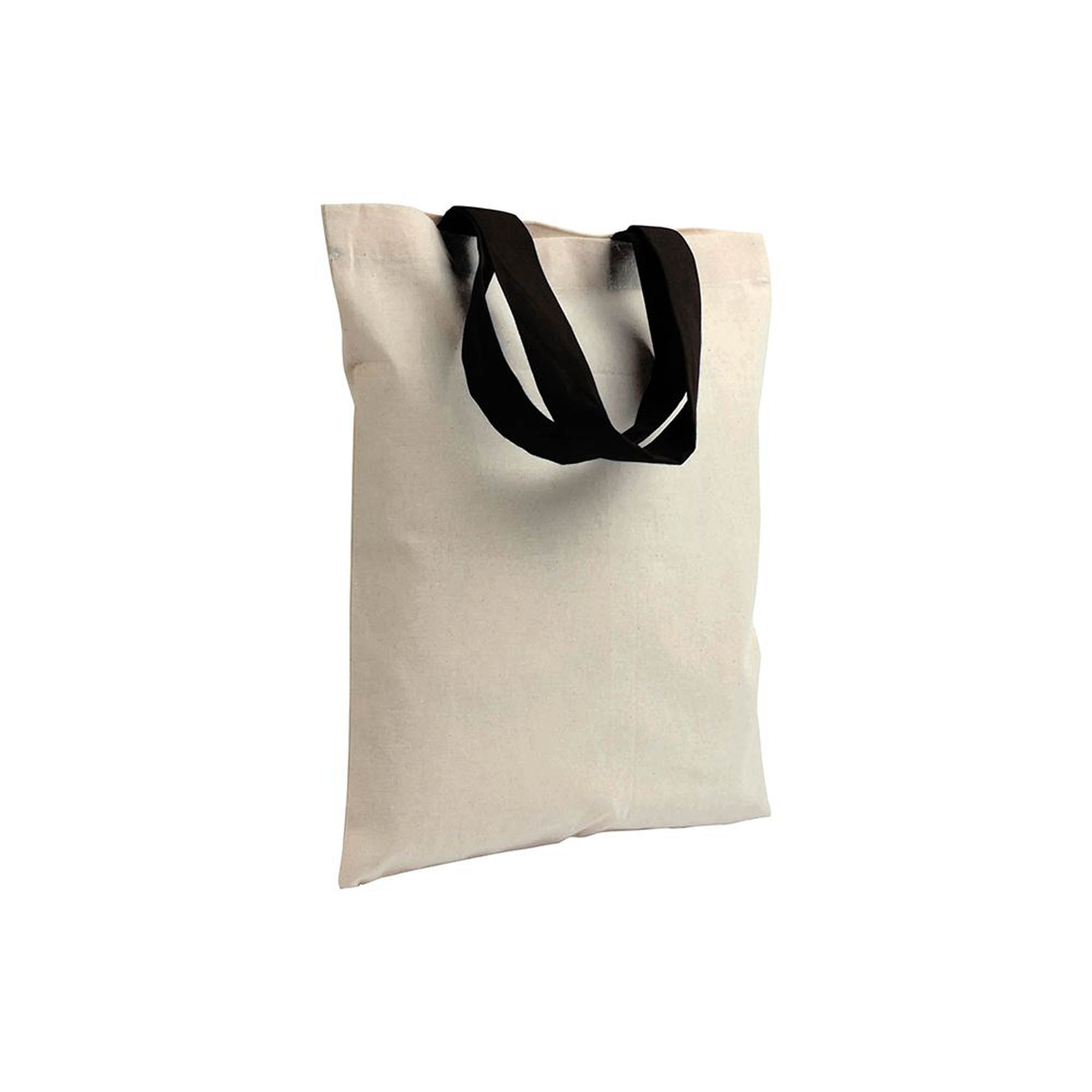 Shopper Burano in cotone riciclato colore nero