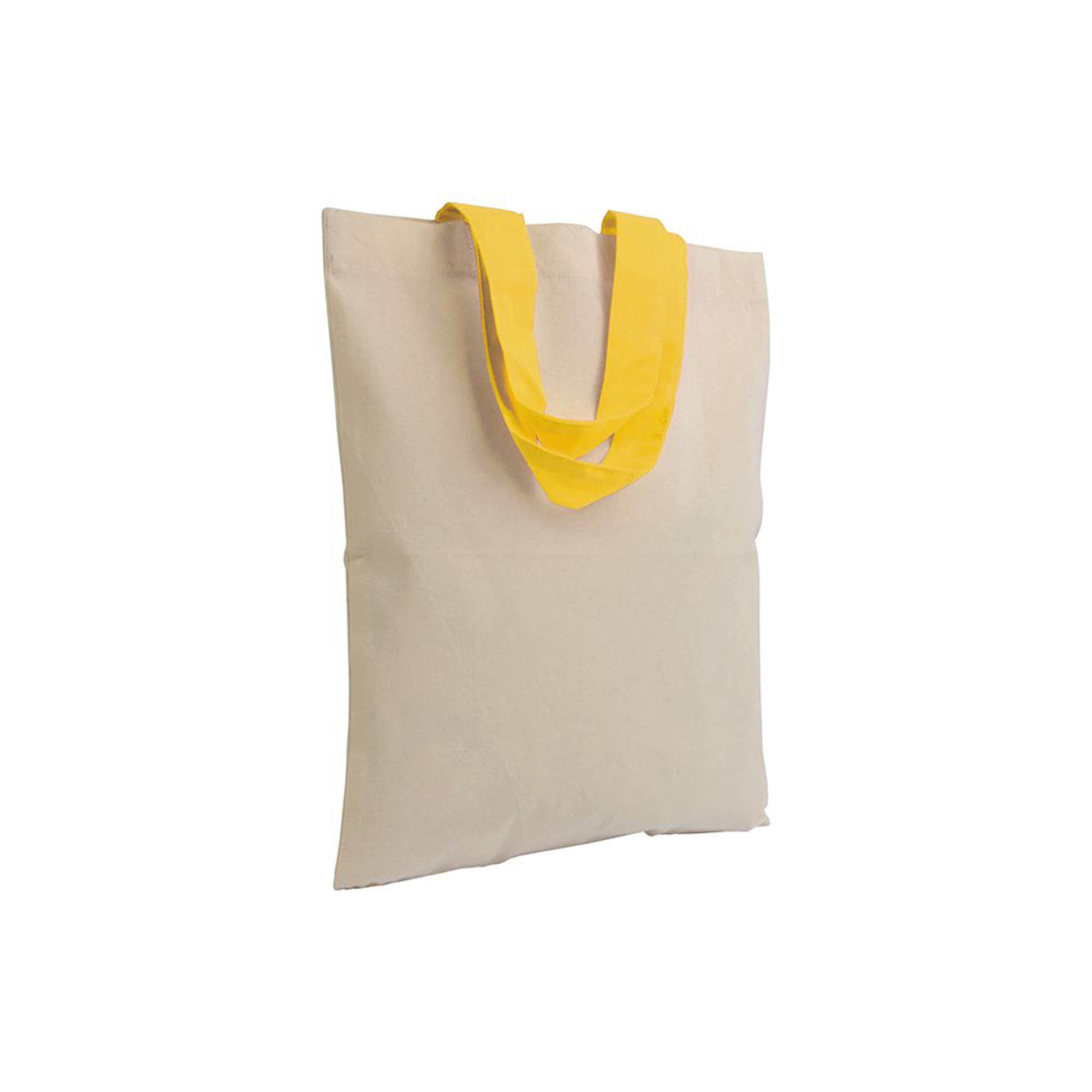 Shopper Burano in cotone riciclato colore giallo